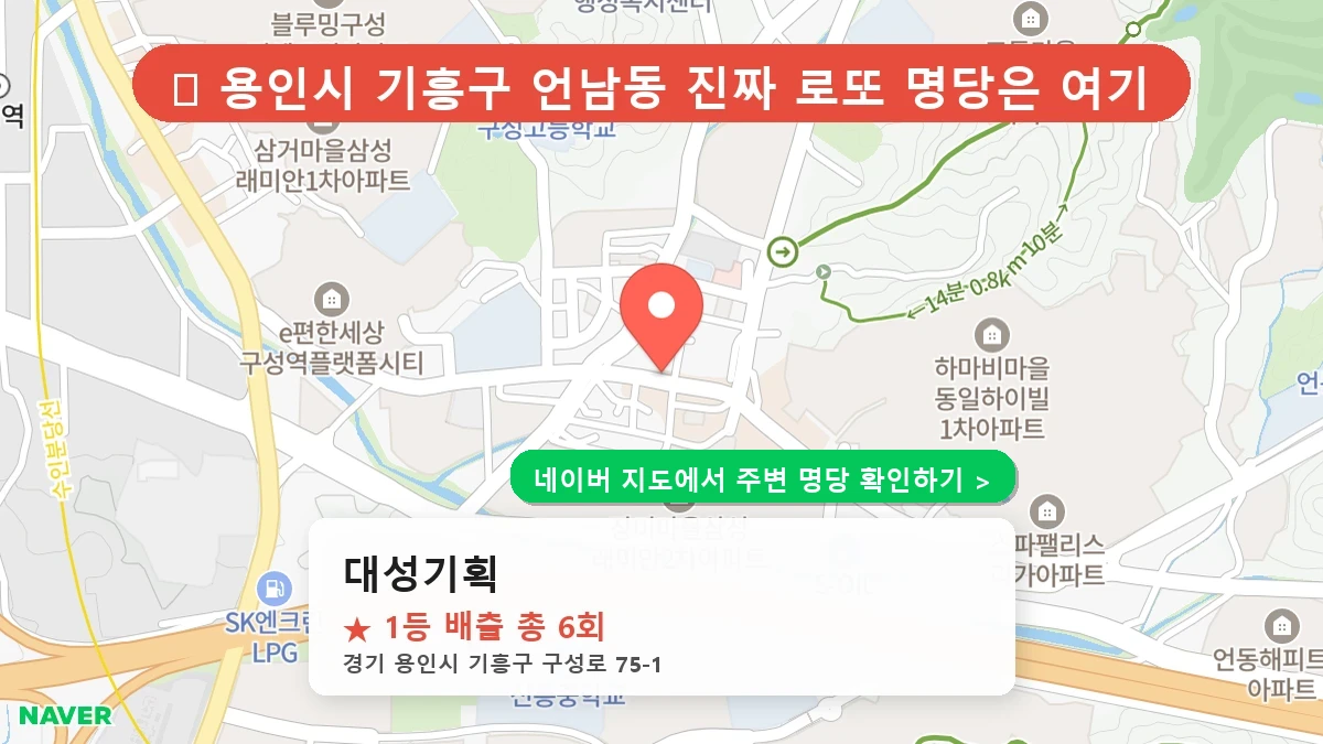 대성기획 네이버 지도