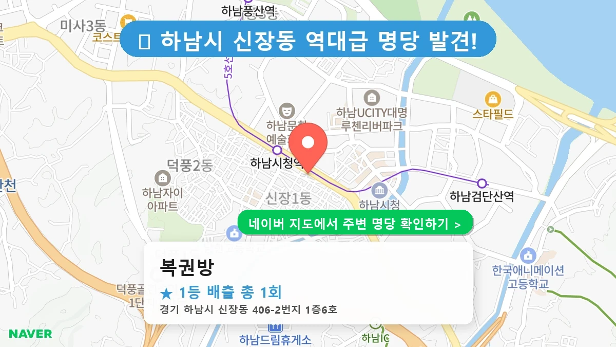 복권방 네이버 지도