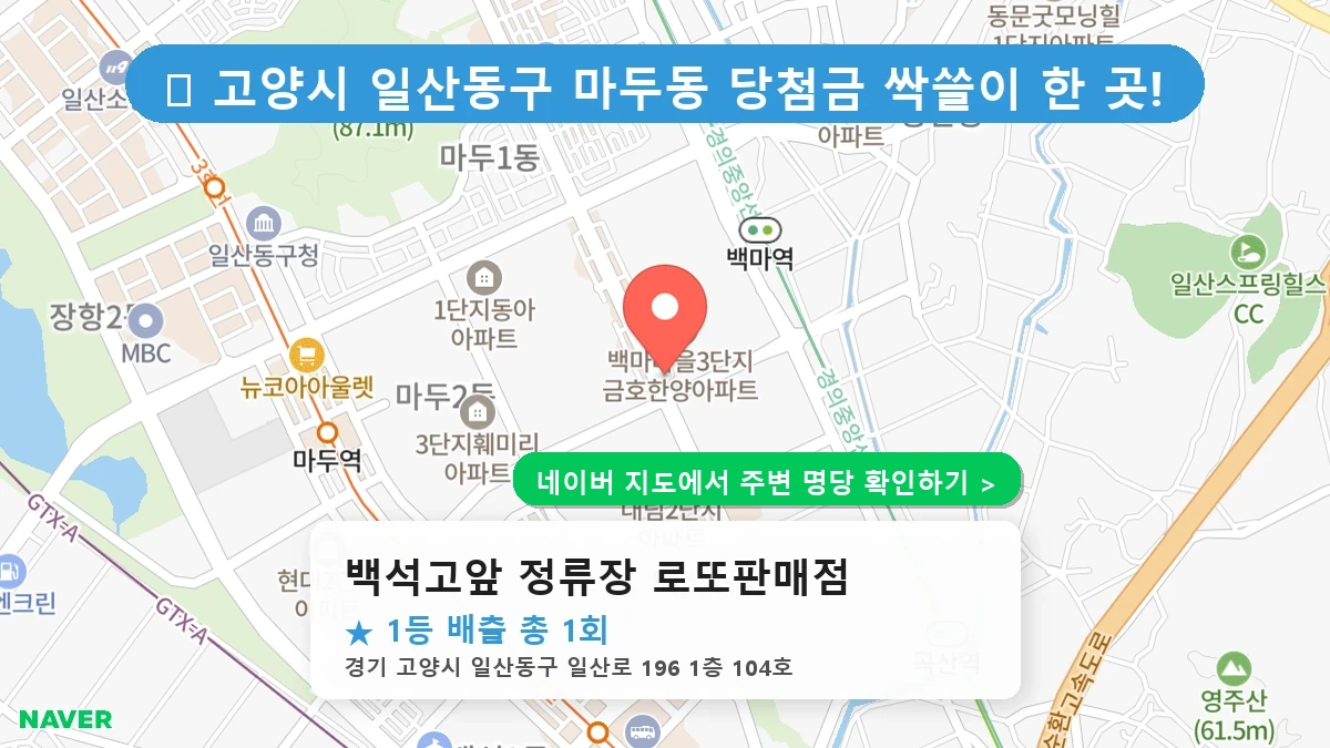 백석고앞 정류장 로또판매점 네이버 지도