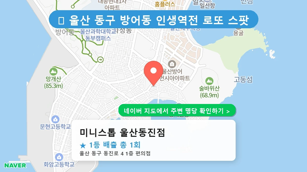 미니스톱 울산동진점 네이버 지도