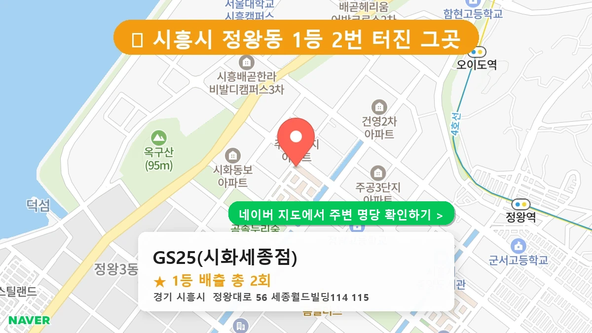 GS25(시화세종점) 네이버 지도