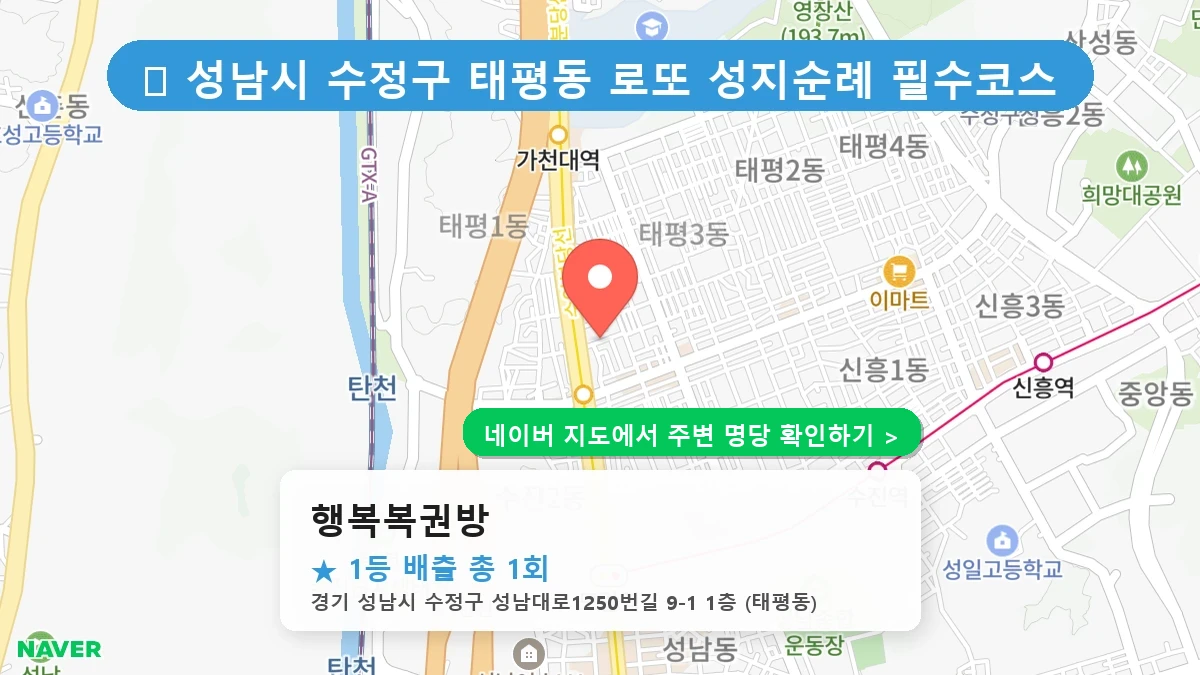 행복복권방 네이버 지도