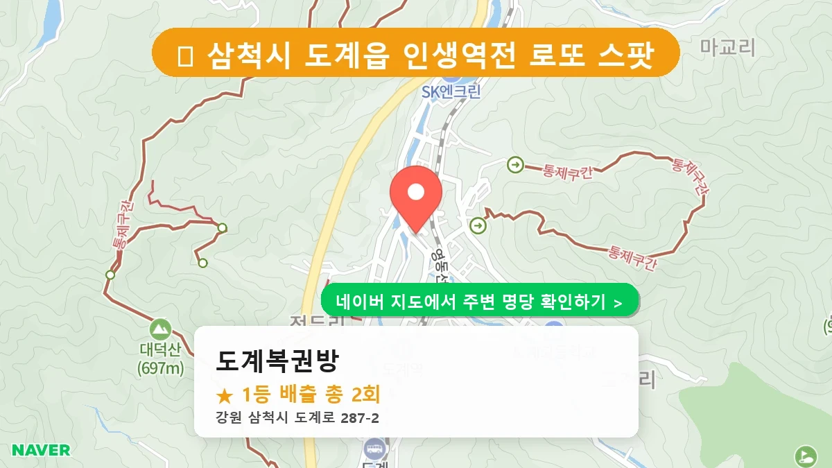 도계복권방 네이버 지도