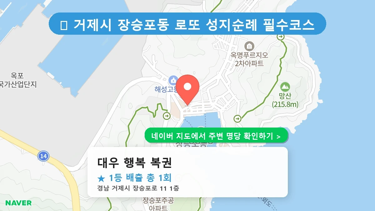 대우 행복 복권 네이버 지도