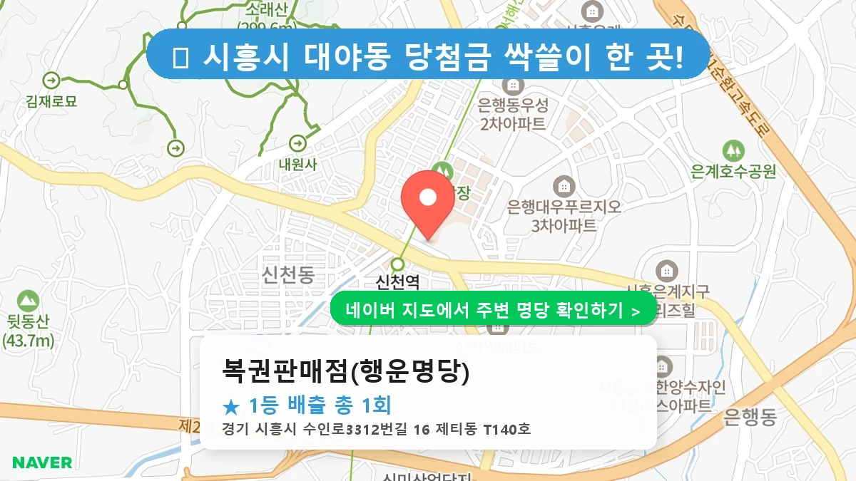 복권판매점(행운명당) 네이버 지도