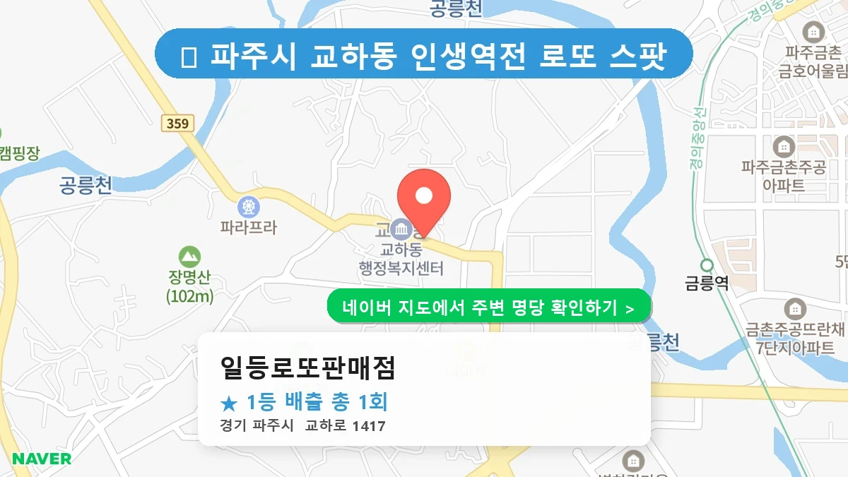 일등로또판매점 네이버 지도