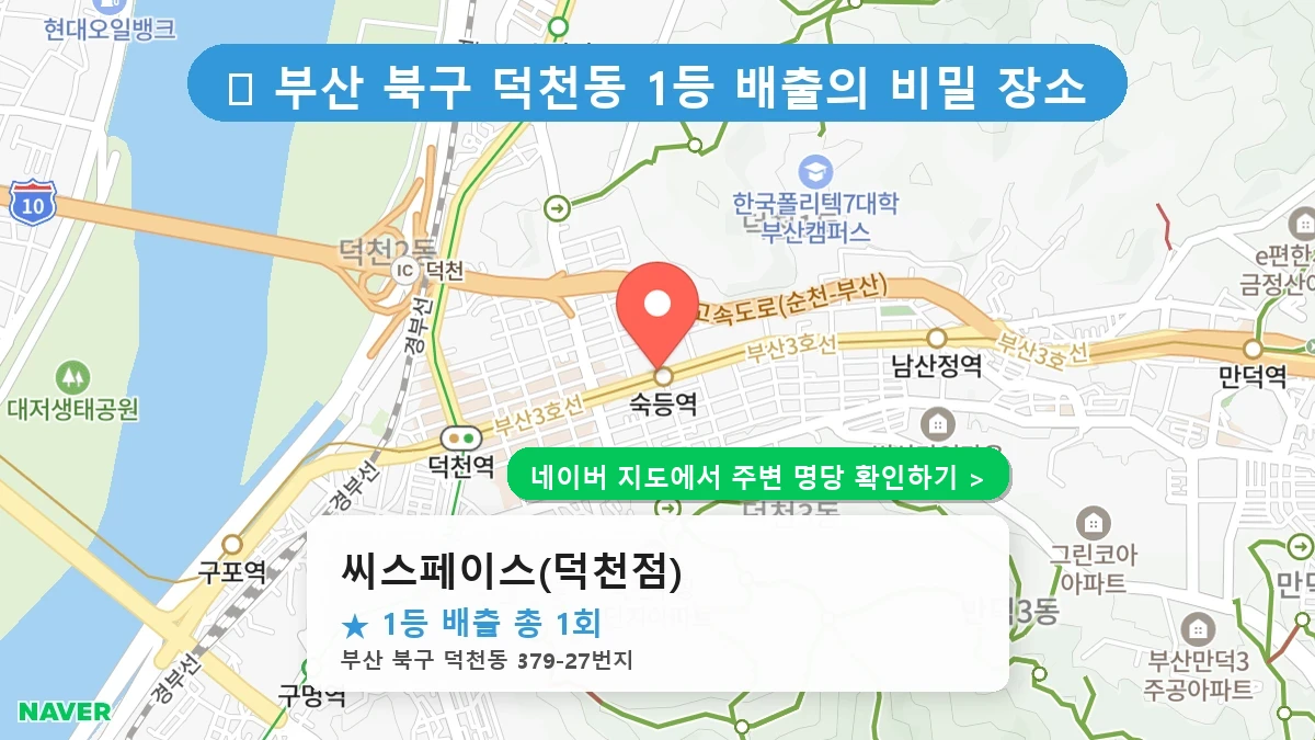 씨스페이스(덕천점) 네이버 지도