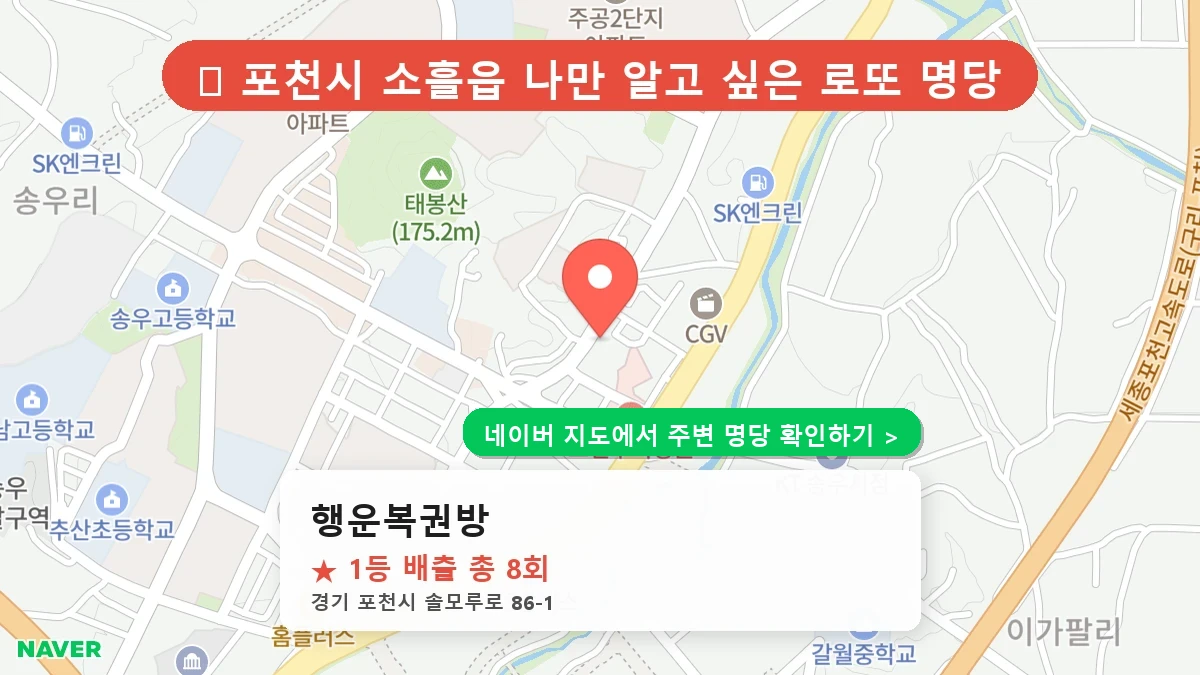 행운복권방 네이버 지도