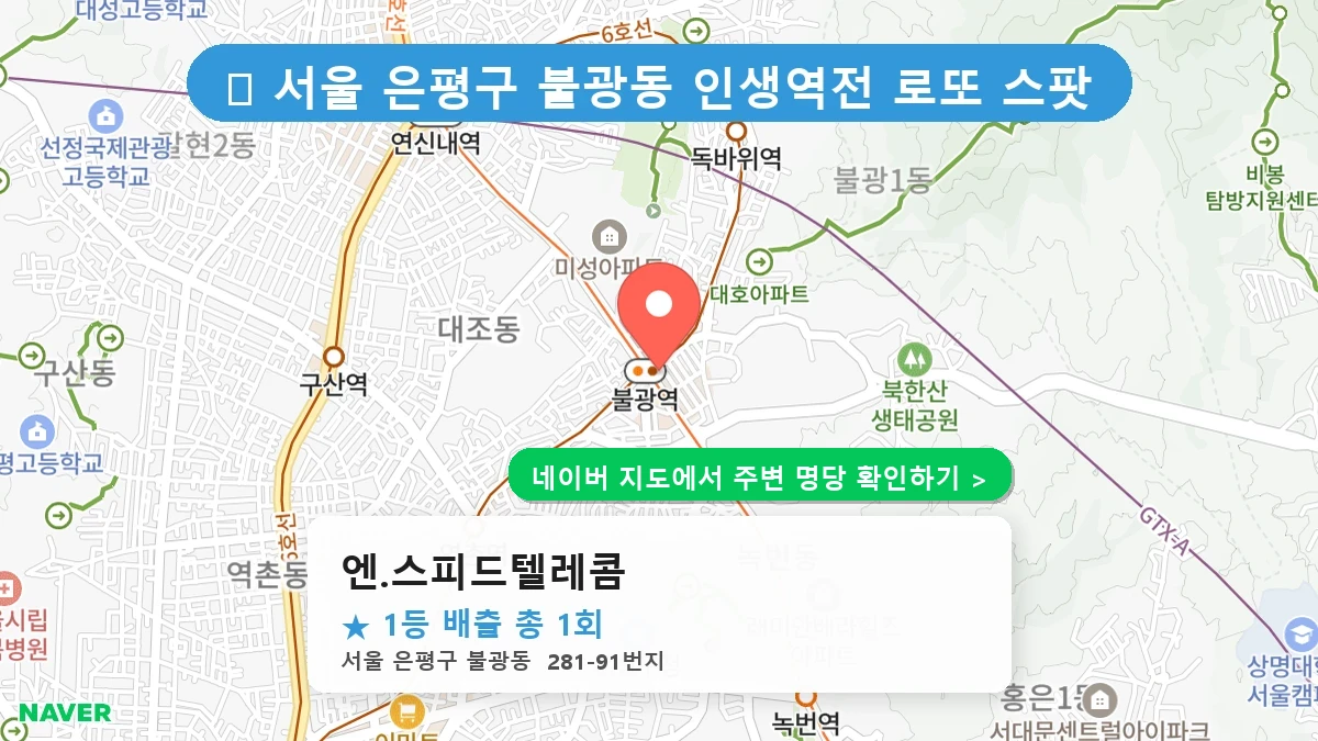 엔.스피드텔레콤 네이버 지도