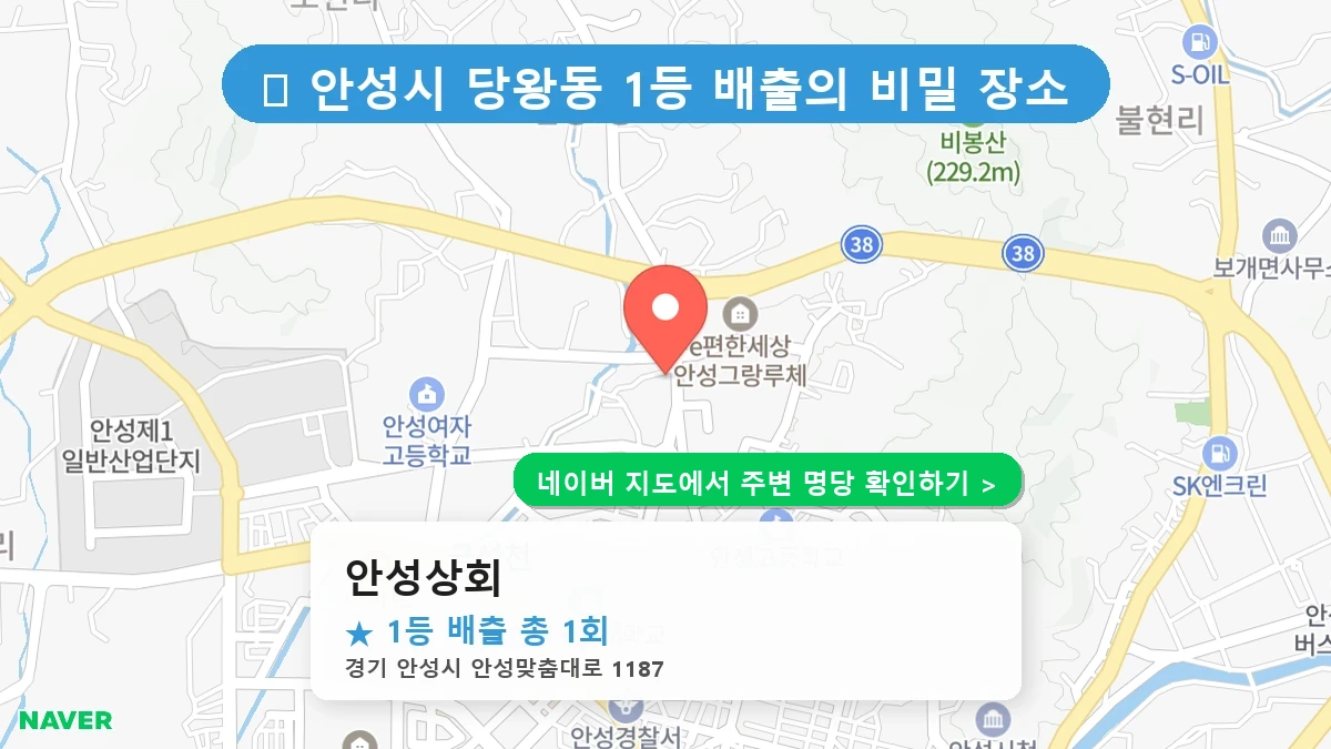 안성상회 네이버 지도