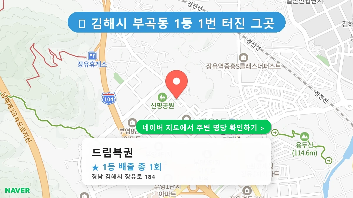드림복권 네이버 지도