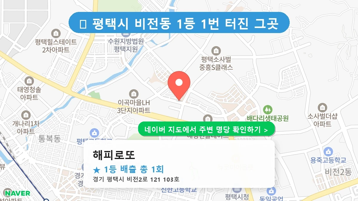 해피로또 네이버 지도