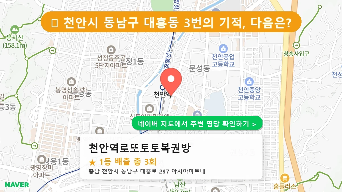 천안역로또토토복권방 네이버 지도