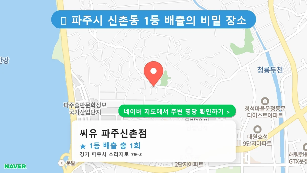 씨유 파주신촌점 네이버 지도