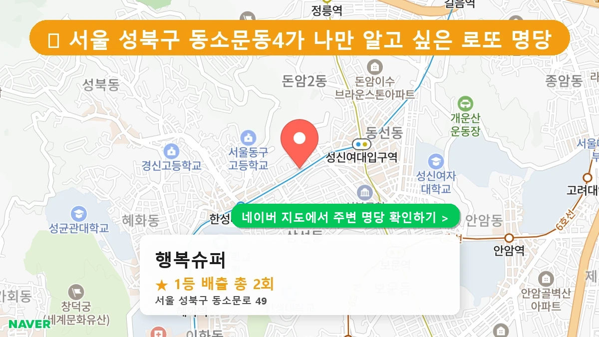 행복슈퍼 네이버 지도