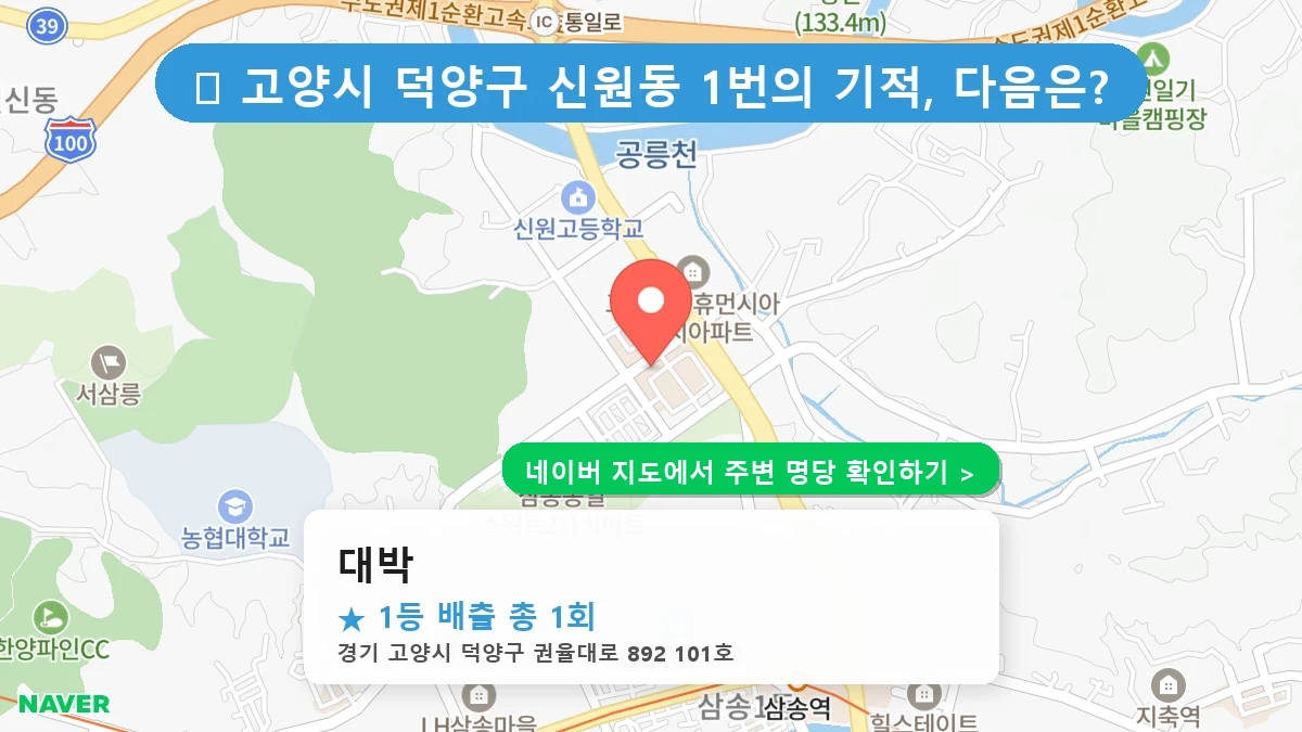 대박 네이버 지도