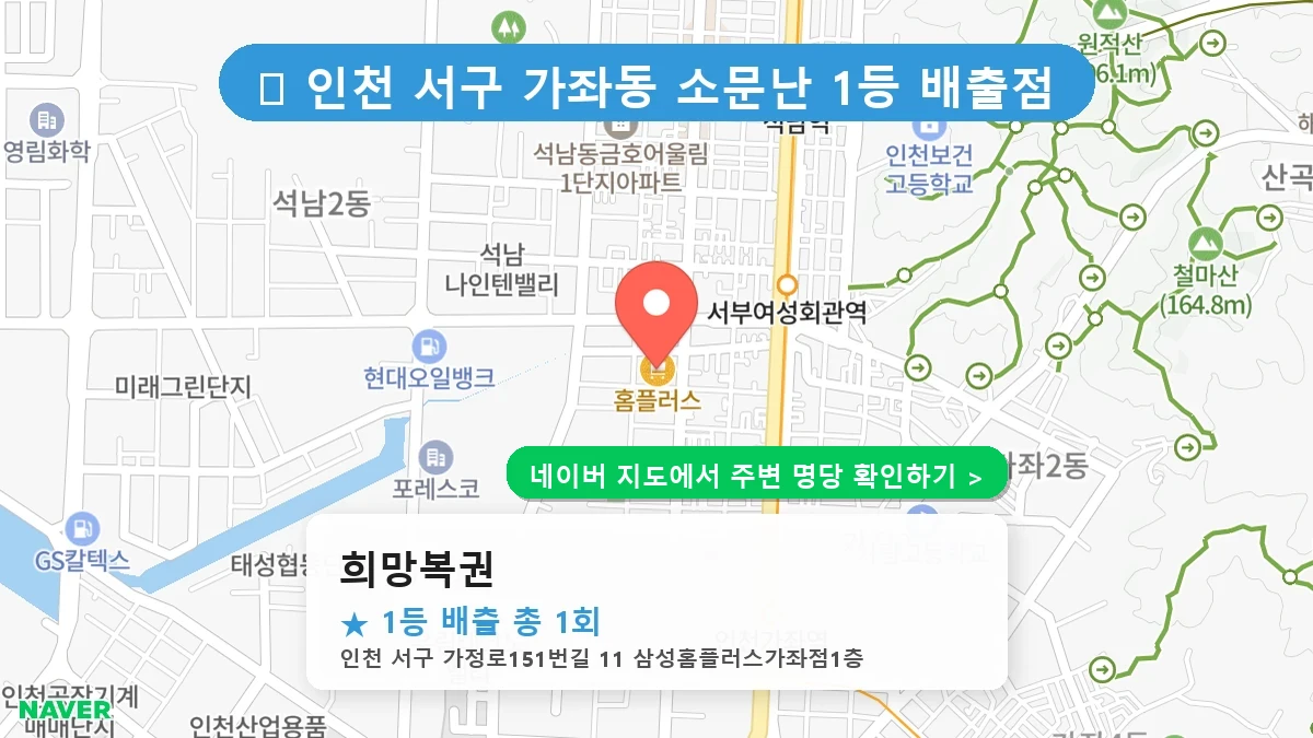 희망복권 네이버 지도