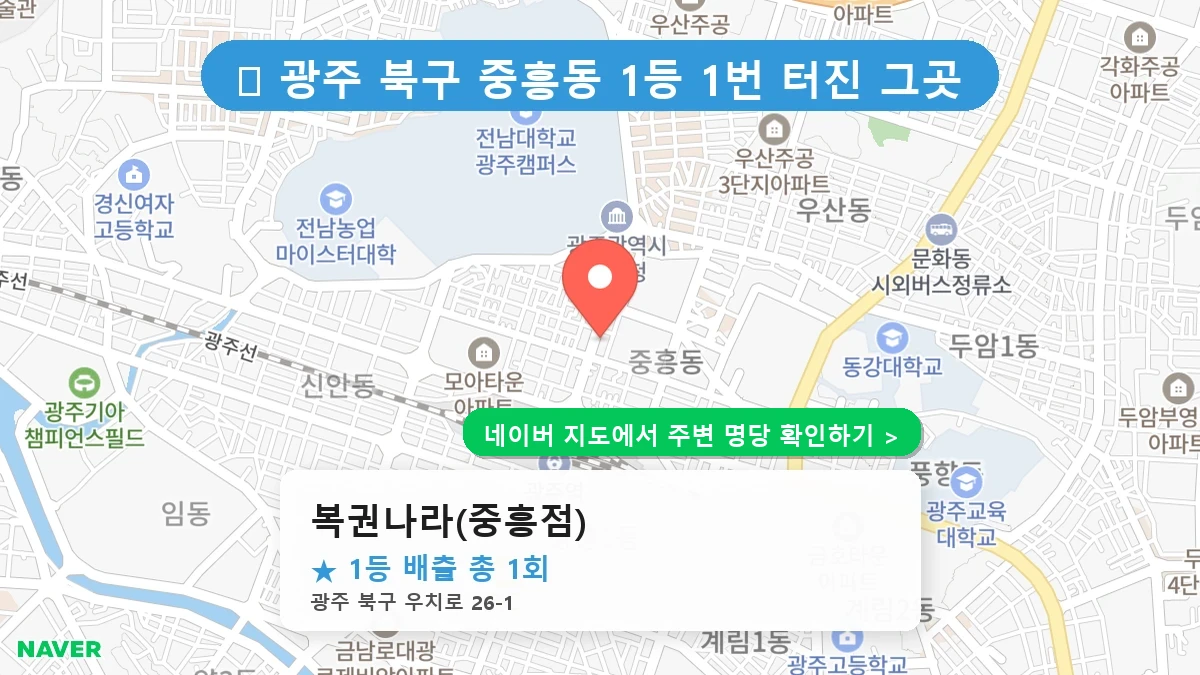 복권나라(중흥점) 네이버 지도