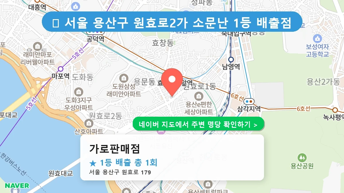 가로판매점 네이버 지도