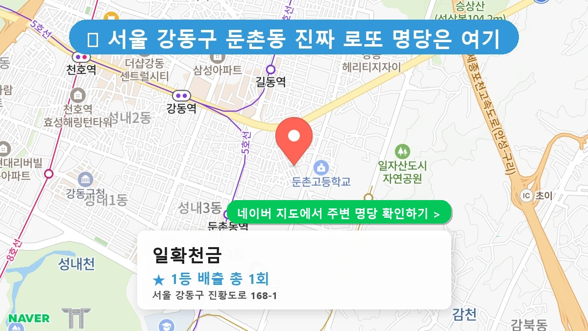 일확천금 네이버 지도