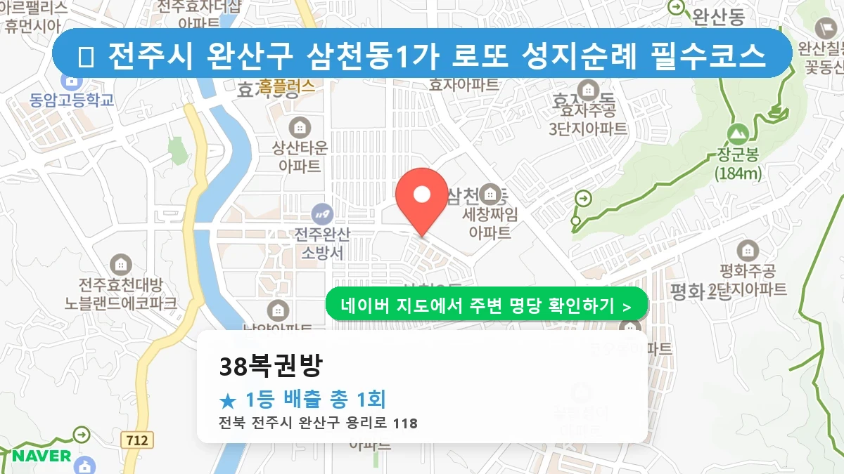 38복권방 네이버 지도