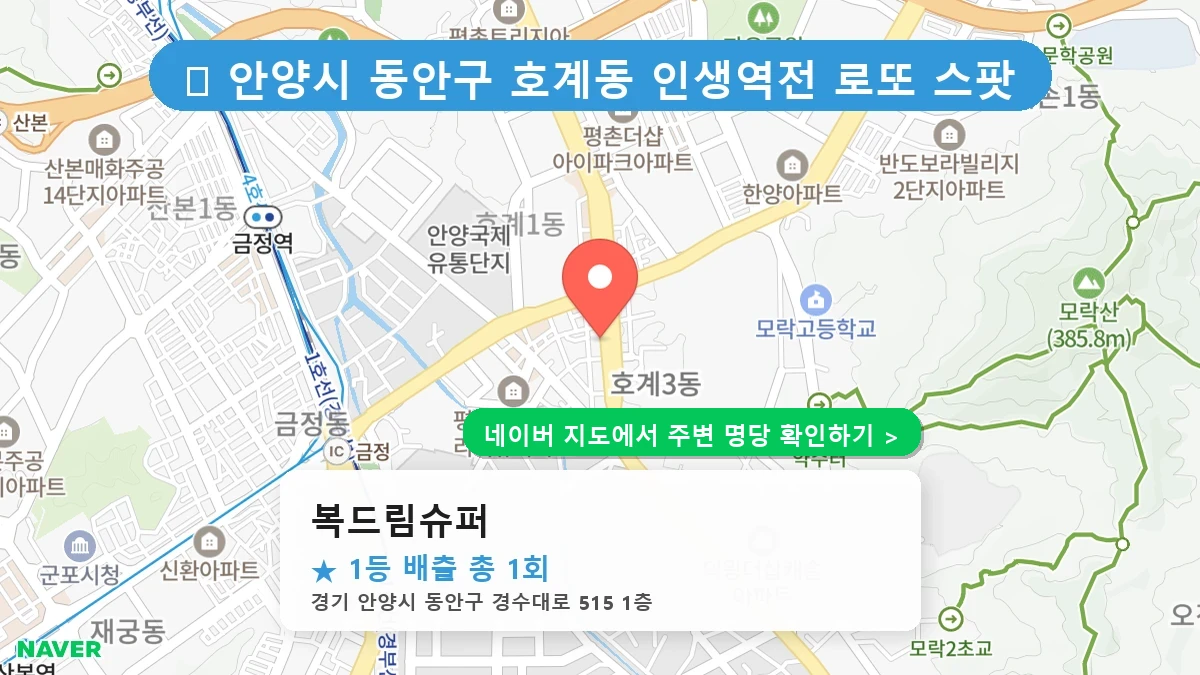 복드림슈퍼 네이버 지도