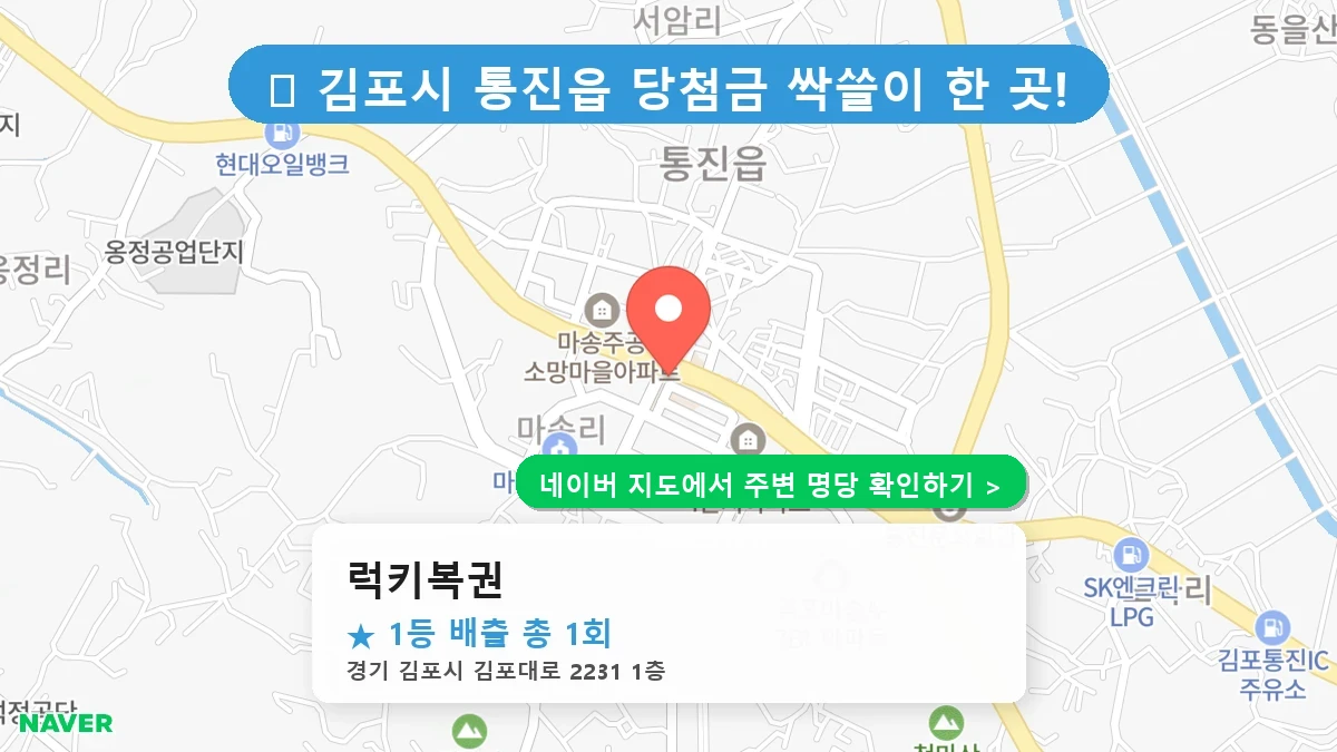 럭키복권 네이버 지도