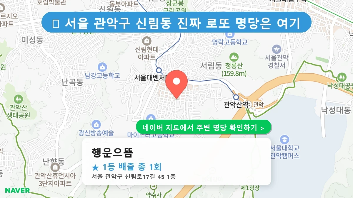 행운으뜸 네이버 지도