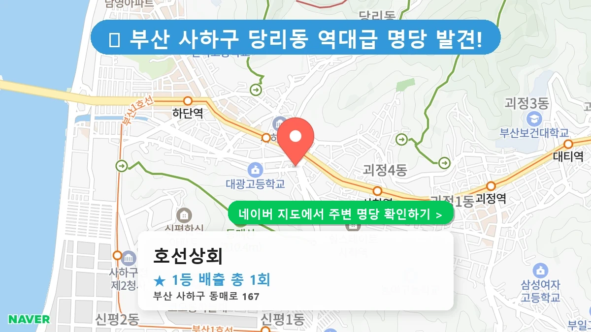 호선상회 네이버 지도