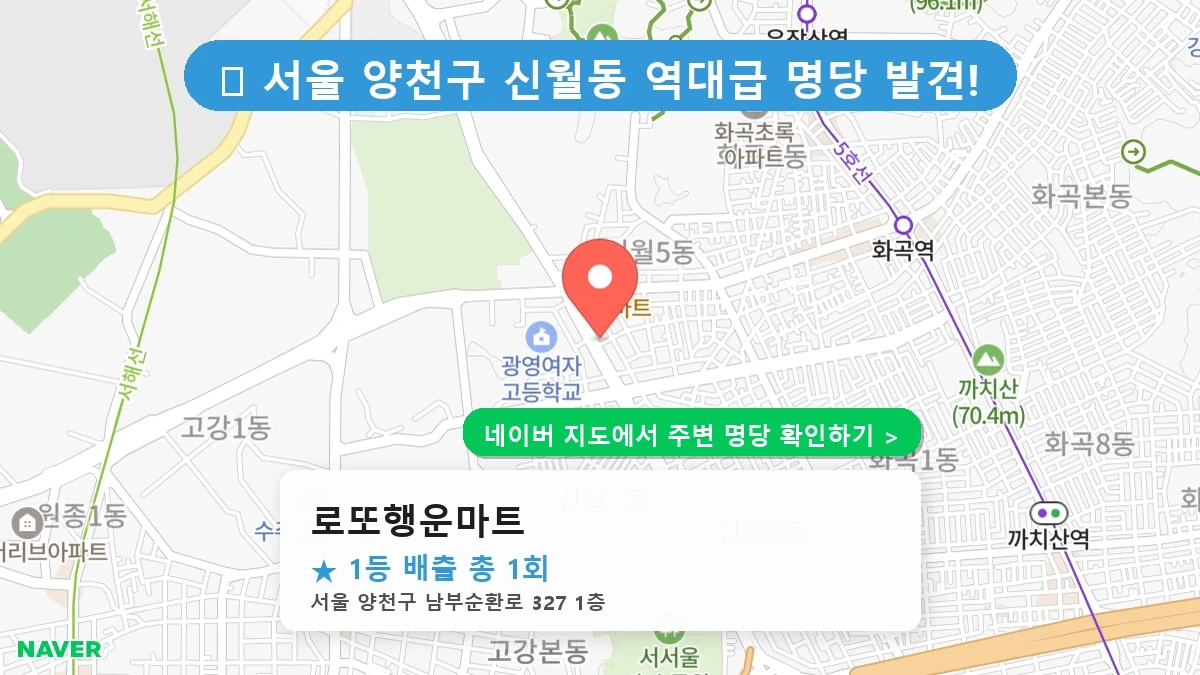 로또행운마트 네이버 지도