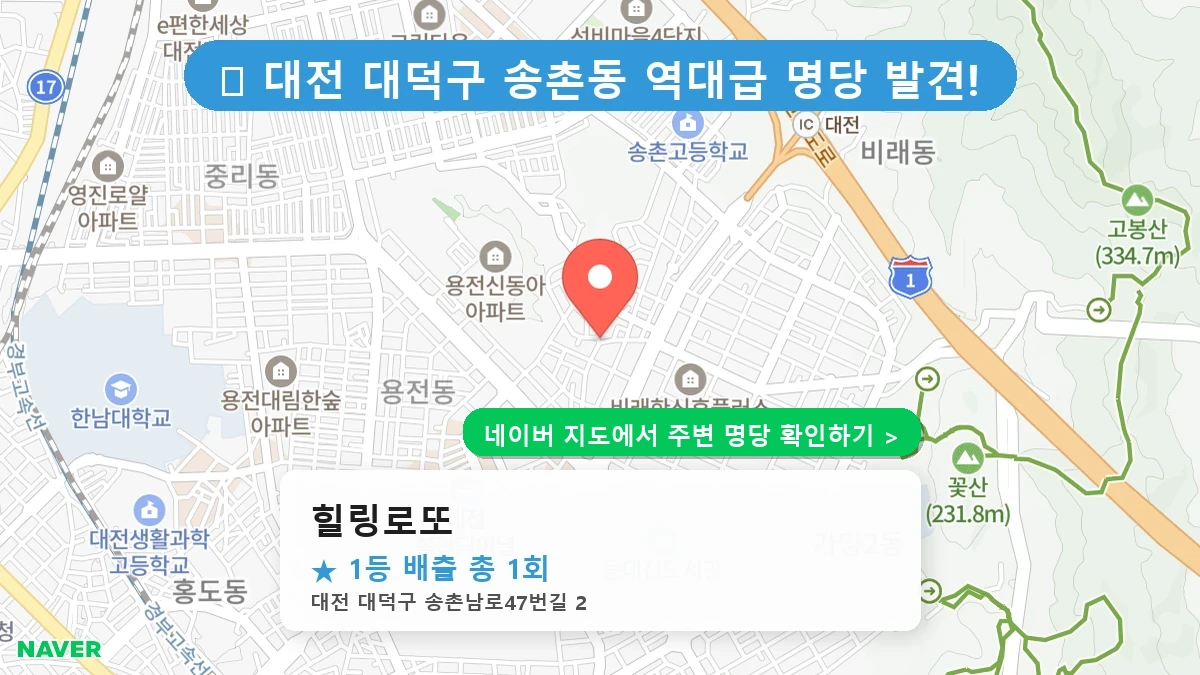 힐링로또 네이버 지도