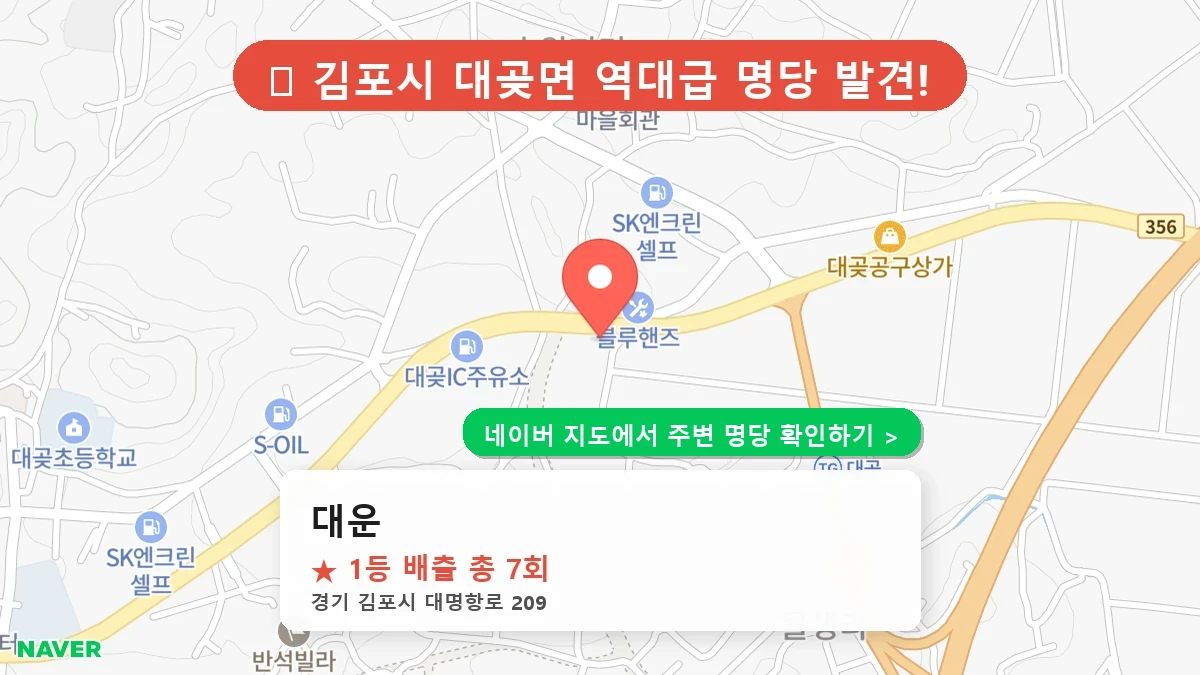 대운 네이버 지도