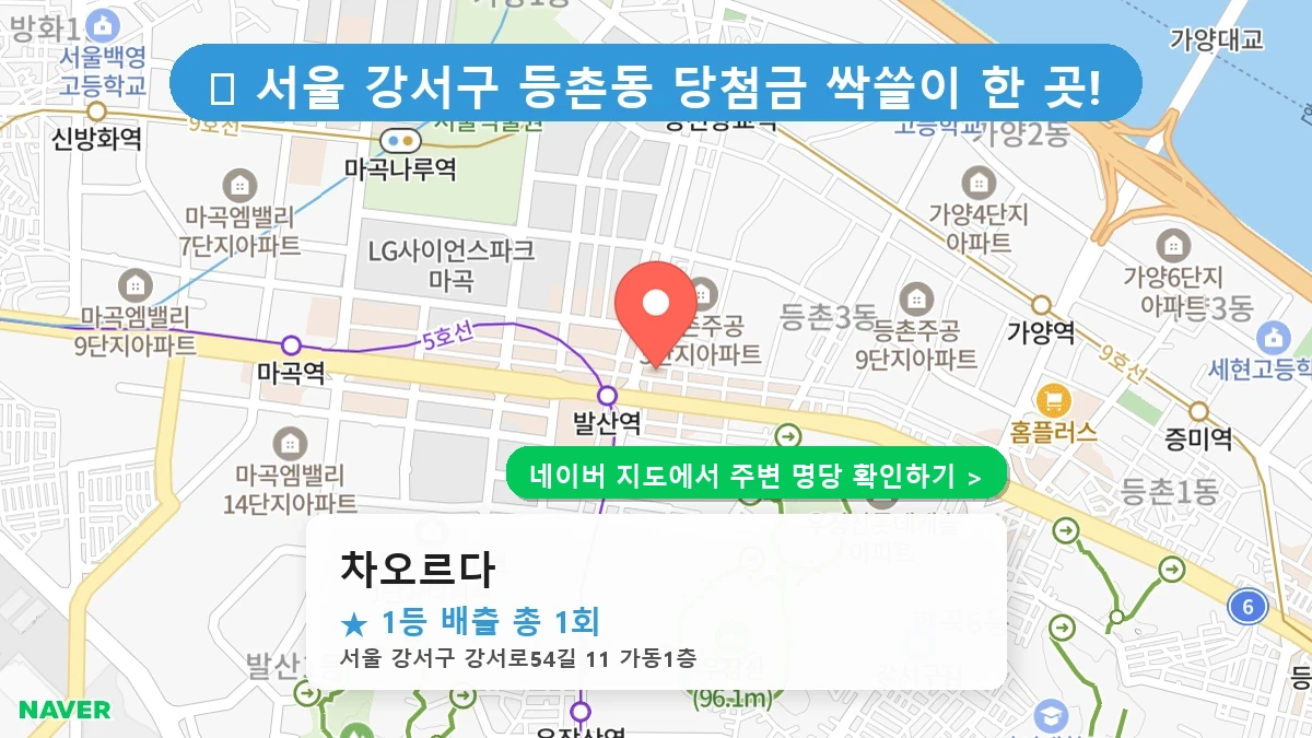 차오르다 네이버 지도