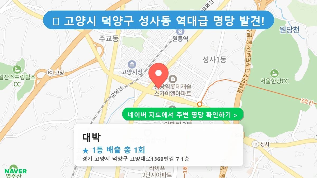 대박 네이버 지도