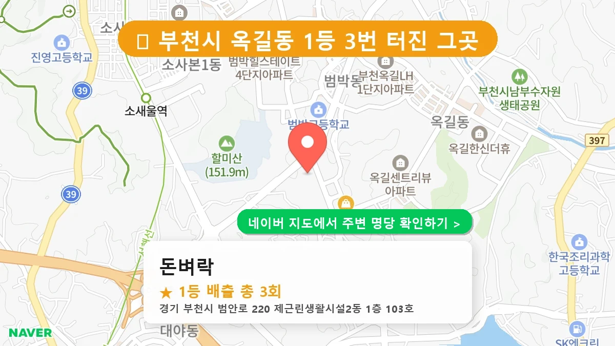 돈벼락 네이버 지도