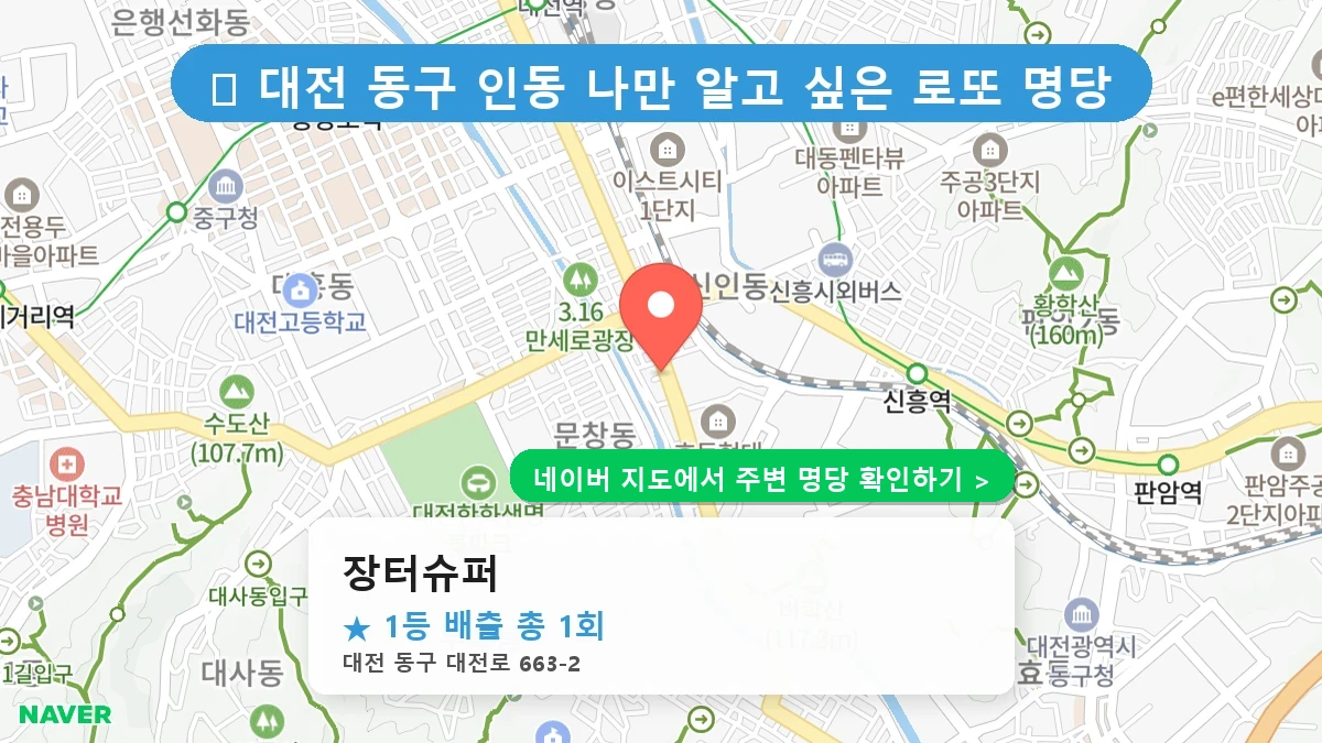 장터슈퍼 네이버 지도