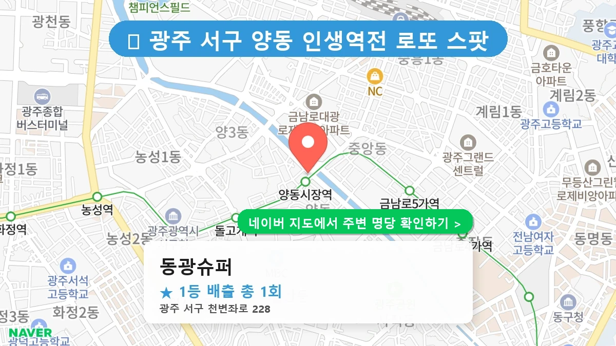 동광슈퍼 네이버 지도