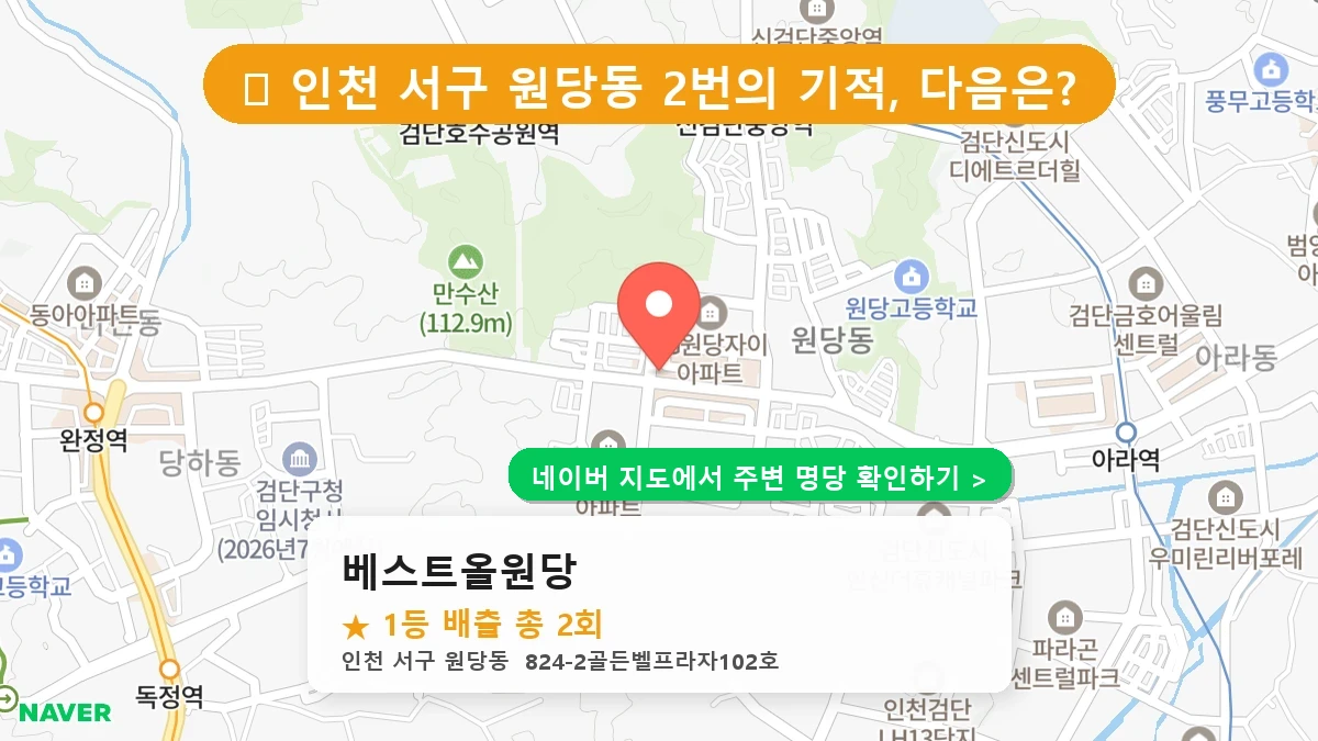 베스트올원당 네이버 지도