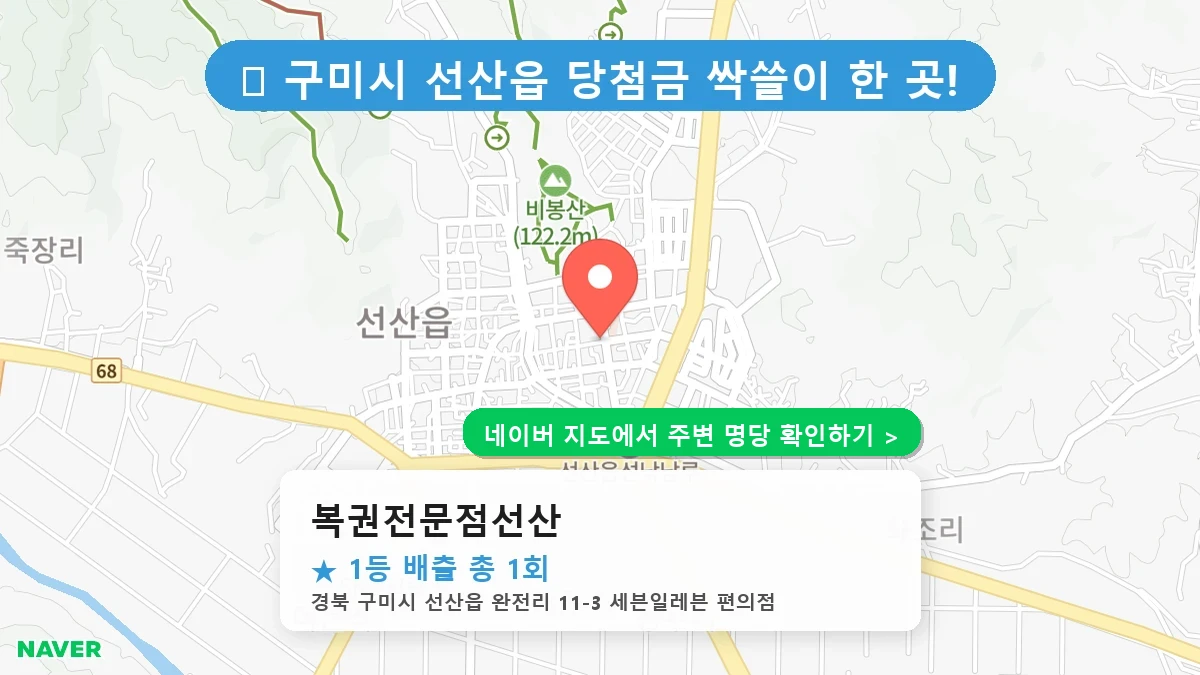 복권전문점선산 네이버 지도