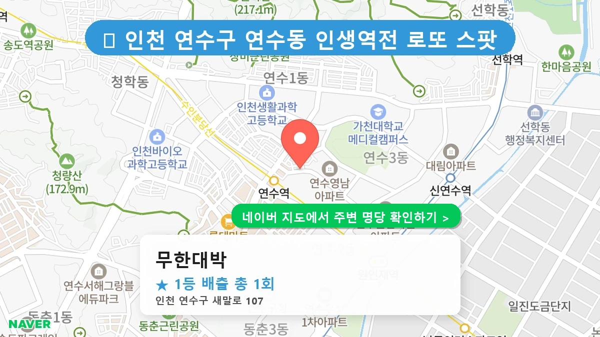 무한대박 네이버 지도