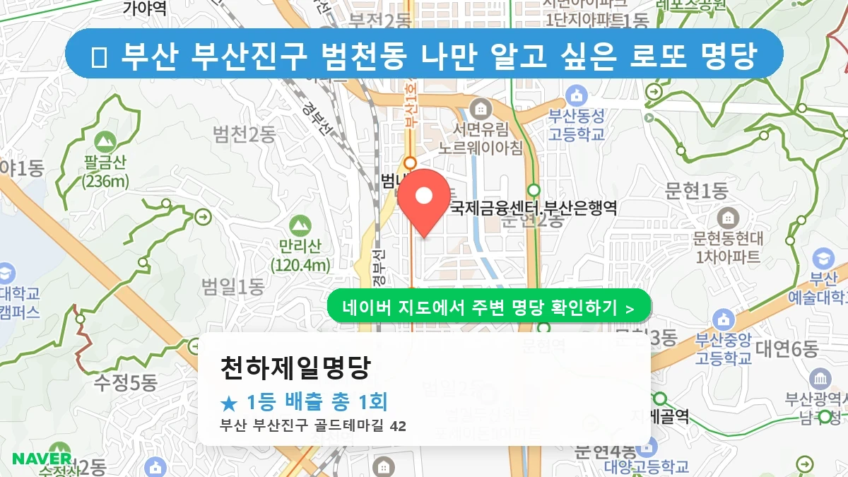 천하제일명당 네이버 지도