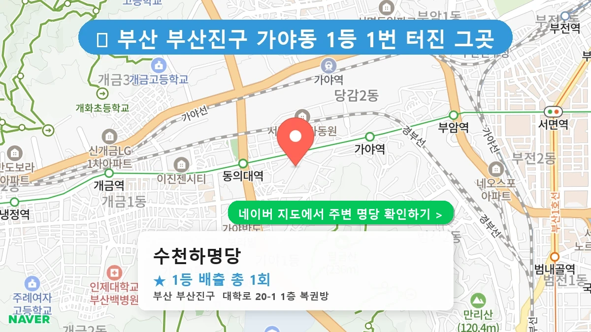 수천하명당 네이버 지도