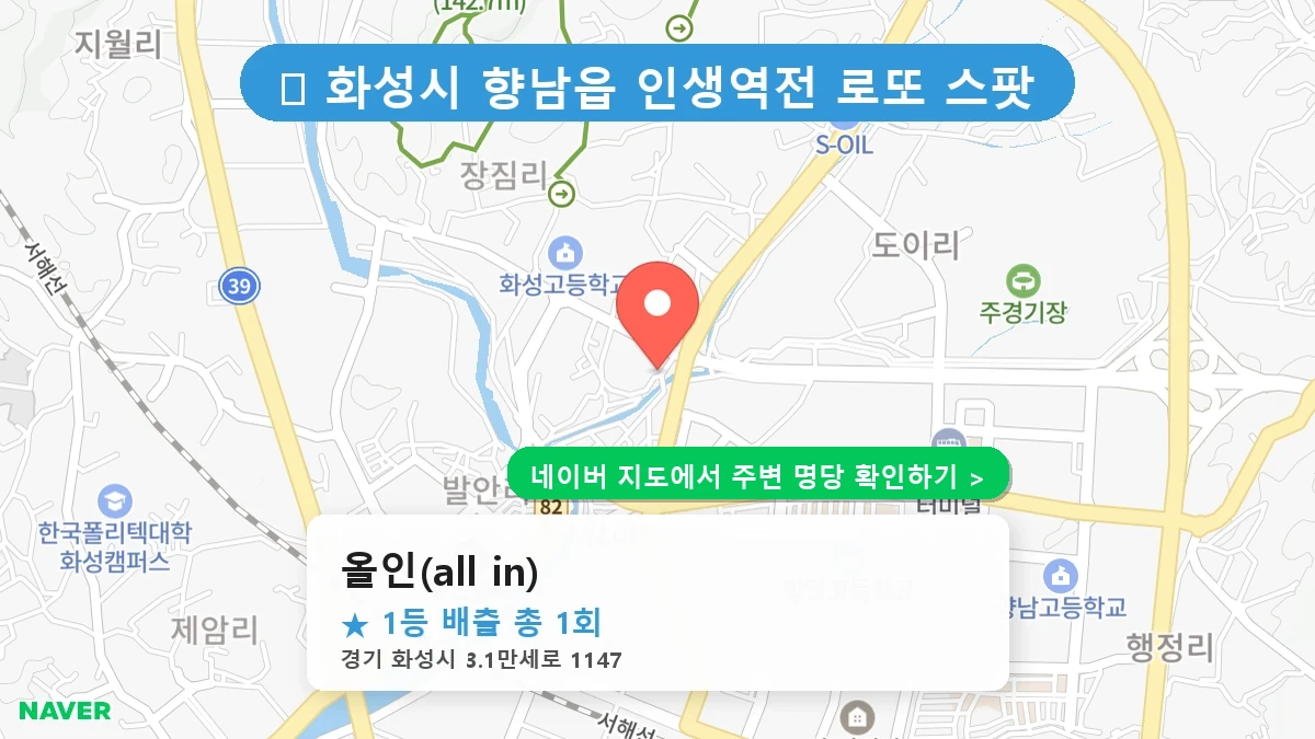 올인(all in) 네이버 지도