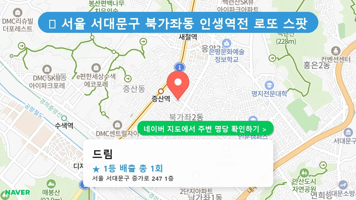 드림 네이버 지도