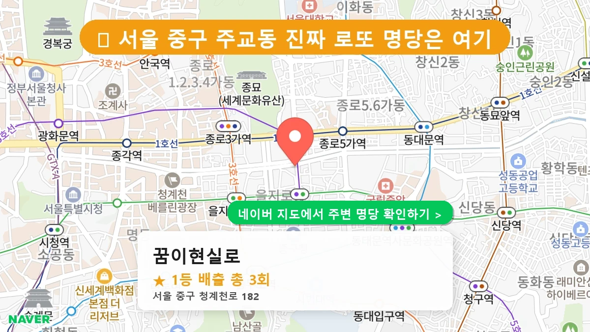 꿈이현실로 네이버 지도