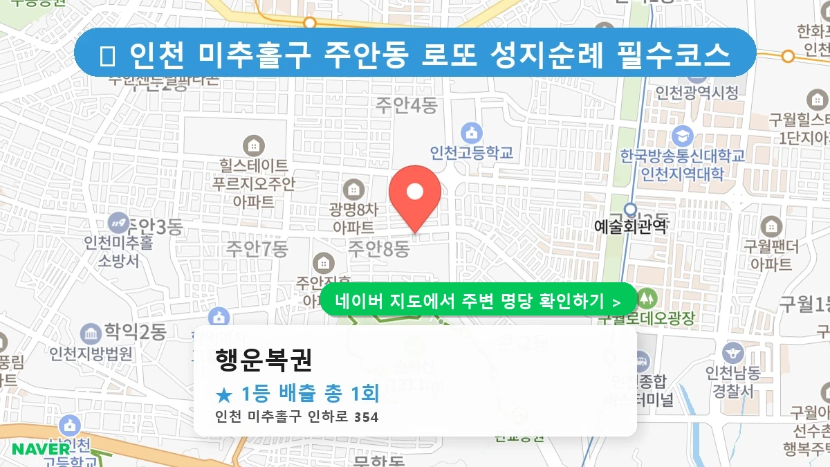 행운복권 네이버 지도