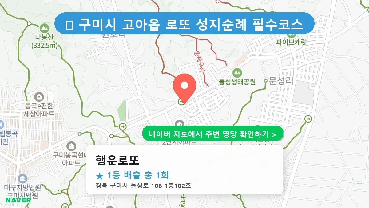 행운로또 네이버 지도