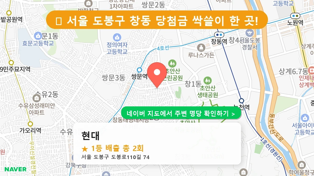 현대 네이버 지도