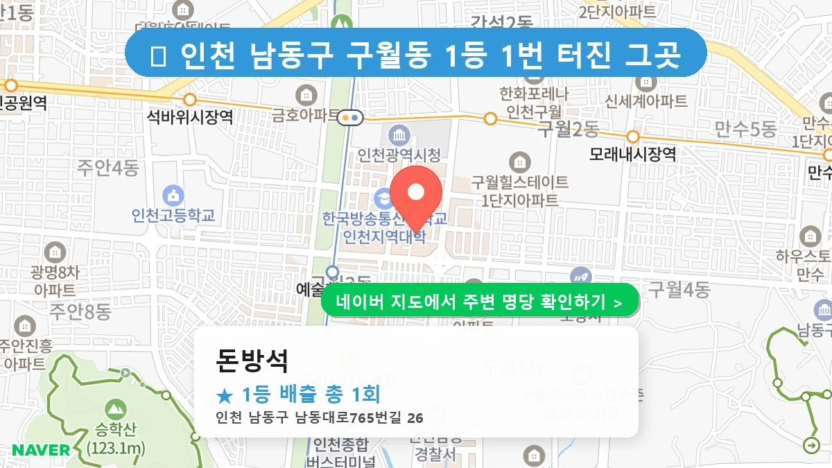 돈방석 네이버 지도