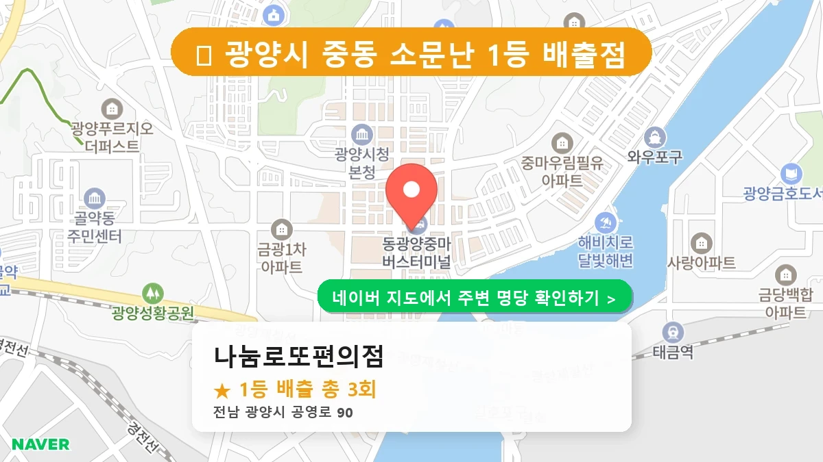 나눔로또편의점 네이버 지도